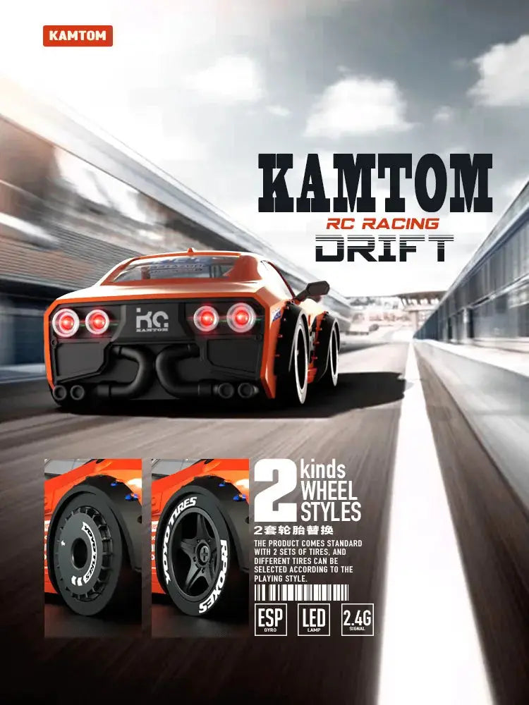 Hot Kamtom Km3299 1/32 Rc Car 4wd High-Speed Remote Control Drift Car With Gyro Professional Adult Racing Car Toys Gift - Ai-TechWorld