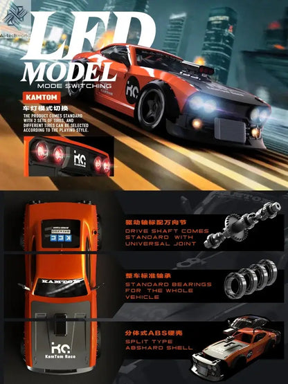 Hot Kamtom Km3299 1/32 Rc Car 4wd High-Speed Remote Control Drift Car With Gyro Professional Adult Racing Car Toys Gift - Ai-TechWorld
