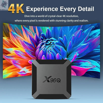 Hot X96Q Android 10.0 Fast Smart TV BOX 2GB 16GB Allwinner H313 Quad Core 4K 2.4G Wifi Set top box 1G8G Media Player Ai-TechWorld 