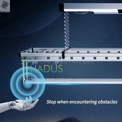 Household Balcony Electric Clothes Drying Rack Remote Control Intelligent Drying Air Drying Lifting Folding Clothes Drying Rack - Ai - TechWorld
