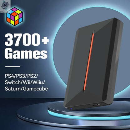 Hyper Base Lbox 500GB Gaming Hard Drive For PS4/PS3/PS2/Wii/Wiiu/Gamecube/Saturn With 3700+ Games Plug&Play For Win PC Launchbox Ai-TechWorld 