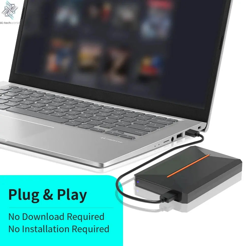 Hyper Base Lbox 500GB Gaming Hard Drive For PS4/PS3/PS2/Wii/Wiiu/Gamecube/Saturn With 3700+ Games Plug&Play For Win PC Launchbox Ai-TechWorld 