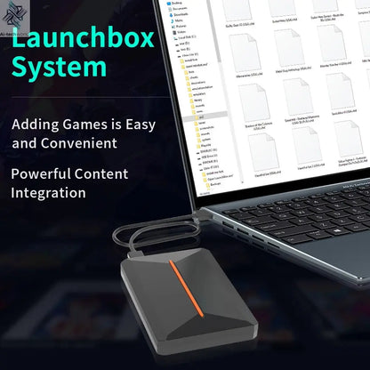 Hyper Base Lbox 500GB Gaming Hard Drive For PS4/PS3/PS2/Wii/Wiiu/Gamecube/Saturn With 3700+ Games Plug&Play For Win PC Launchbox Ai-TechWorld 