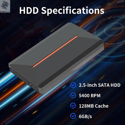 Hyper Base Lbox 500GB Gaming Hard Drive For PS4/PS3/PS2/Wii/Wiiu/Gamecube/Saturn With 3700+ Games Plug&Play For Win PC Launchbox Ai-TechWorld 