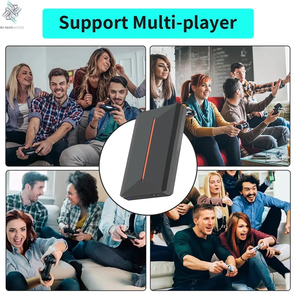 Hyper Base Lbox 500GB Gaming Hard Drive For PS4/PS3/PS2/Wii/Wiiu/Gamecube/Saturn With 3700+ Games Plug&Play For Win PC Launchbox Ai-TechWorld 