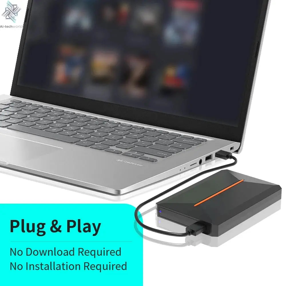 Hyper Base Lbox 500GB Gaming Hard Drive For PS4/PS3/PS2/Wii/Wiiu/Gamecube/Saturn With 3700+ Games Plug&Play For Win PC Launchbox Ai-TechWorld 
