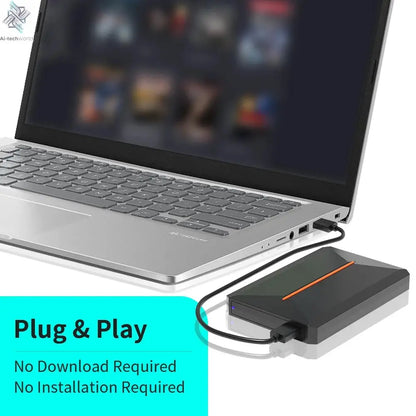 Hyper Base Lbox 500GB Gaming Hard Drive For PS4/PS3/PS2/Wii/Wiiu/Gamecube/Saturn With 3700+ Games Plug&Play For Win PC Launchbox Ai-TechWorld 