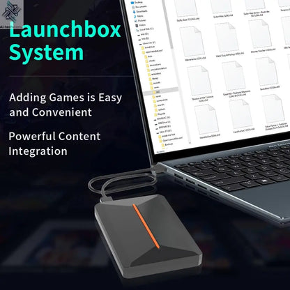Hyper Base Lbox 500GB Gaming Hard Drive For PS4/PS3/PS2/Wii/Wiiu/Gamecube/Saturn With 3700+ Games Plug&Play For Win PC Launchbox Ai-TechWorld 