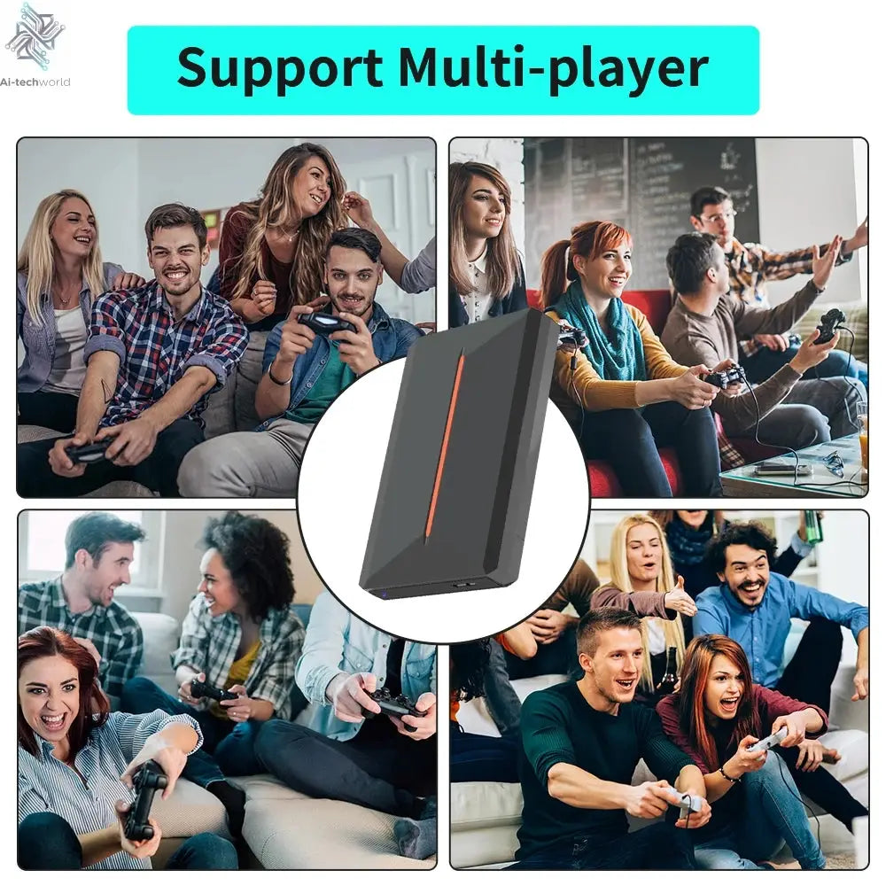 Hyper Base Lbox 500GB Gaming Hard Drive For PS4/PS3/PS2/Wii/Wiiu/Gamecube/Saturn With 3700+ Games Plug&Play For Win PC Launchbox Ai-TechWorld 