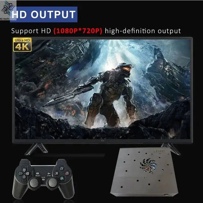 I3-3110M Retro Game Console X8 Play On TV 2T HDD Batocera+Windows 70000+Games For Wii PS2 N64 PSP GameCube N64 Wireless handle Ai-TechWorld 