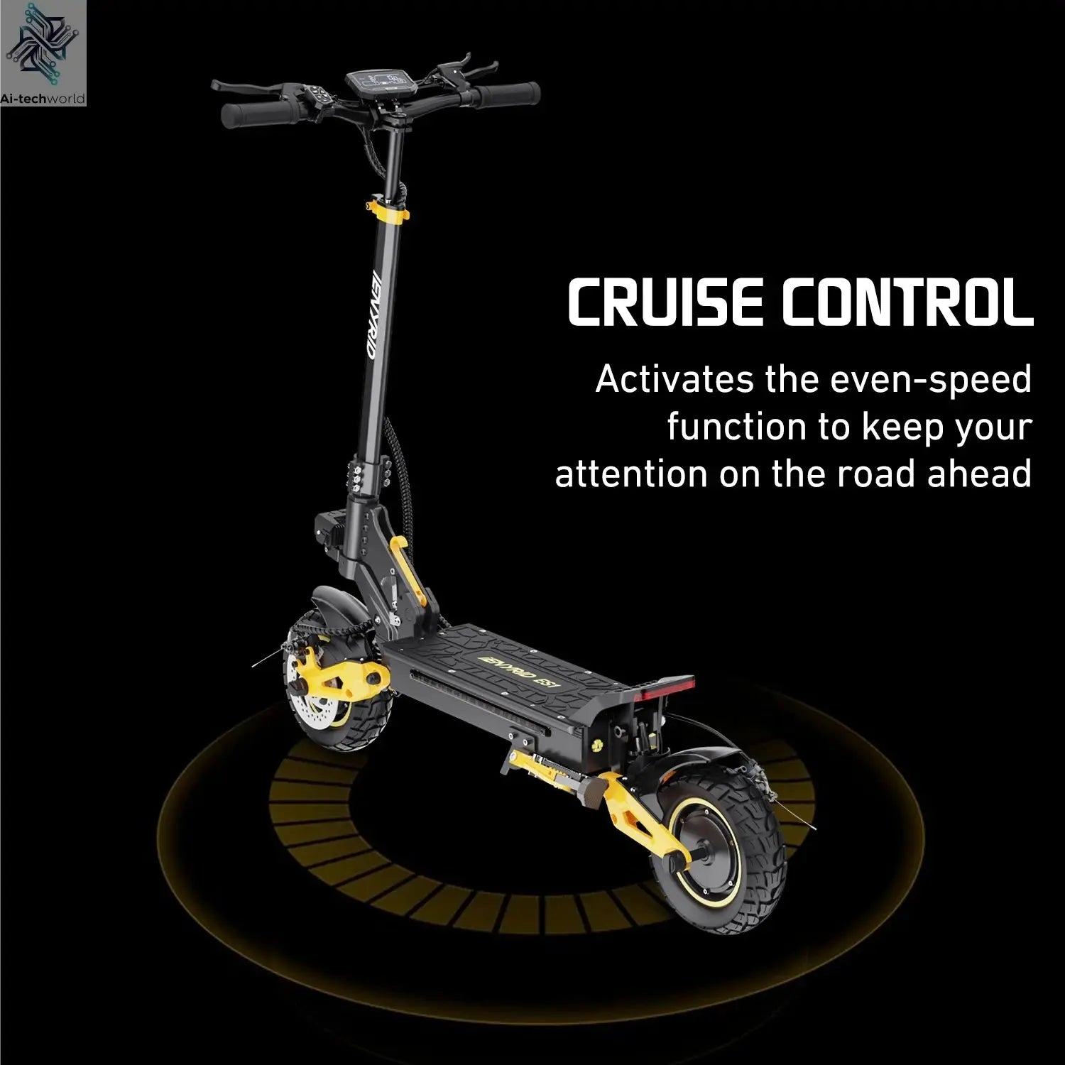 IENYRID ES1 Electric Scooter Foldable 2400W Dual Motor 48V20.8Ah Lithium Battery E-Scooter 10-inch Tires Adult City E-Scooter Ai-TechWorld 