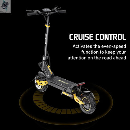 IENYRID ES1 Electric Scooter Foldable 2400W Dual Motor 48V20.8Ah Lithium Battery E-Scooter 10-inch Tires Adult City E-Scooter Ai-TechWorld 