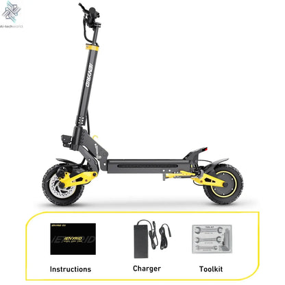 IENYRID ES1 Electric Scooter Foldable 2400W Dual Motor 48V20.8Ah Lithium Battery E-Scooter 10-inch Tires Adult City E-Scooter Ai-TechWorld 