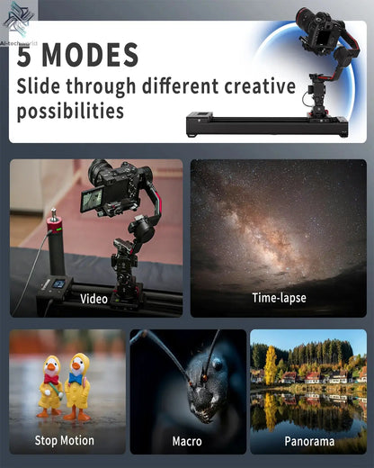 IFOOTAGE Shark Slider Nano II — 660 Mini Motorized Camera Long Version,Aluminum Alloy Dolly Track,Video Stabilizer Rail Panorama Ai-TechWorld 