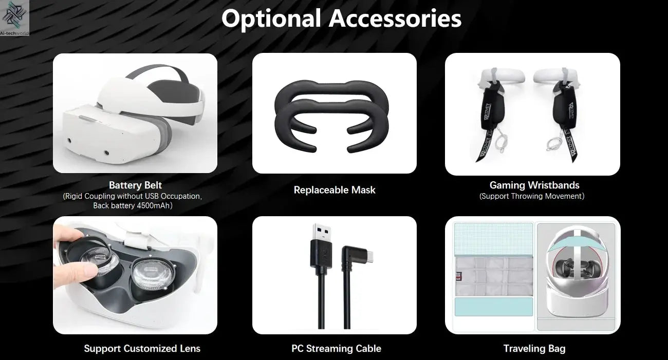 INMO Air Smart AR Glasses 3D Real-Time Text Translation and 3D Prompt with Camera Full-Color True Wireless for Movie Watching Ai-TechWorld 