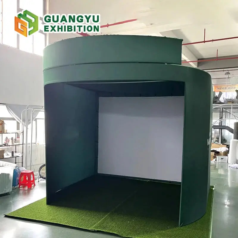 Indoor Virtual Golf Simulator Enclosure 10x9ft with Aluminum Frame Dual-Layer HD Impact Screen Golf Simulator for Home Clubs - Ai-TechWorld