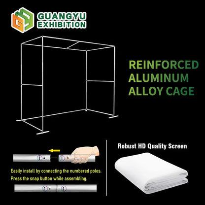 Indoor Virtual Golf Simulator Enclosure 10x9ft with Aluminum Frame Dual-Layer HD Impact Screen Golf Simulator for Home Clubs - Ai-TechWorld