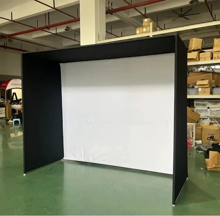Indoor Virtual Golf Simulator Enclosure 10x9ft with Aluminum Frame Dual-Layer HD Impact Screen Golf Simulator for Home Clubs - Ai-TechWorld