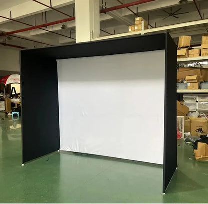 Indoor Virtual Golf Simulator Enclosure 10x9ft with Aluminum Frame Dual-Layer HD Impact Screen Golf Simulator for Home Clubs - Ai-TechWorld