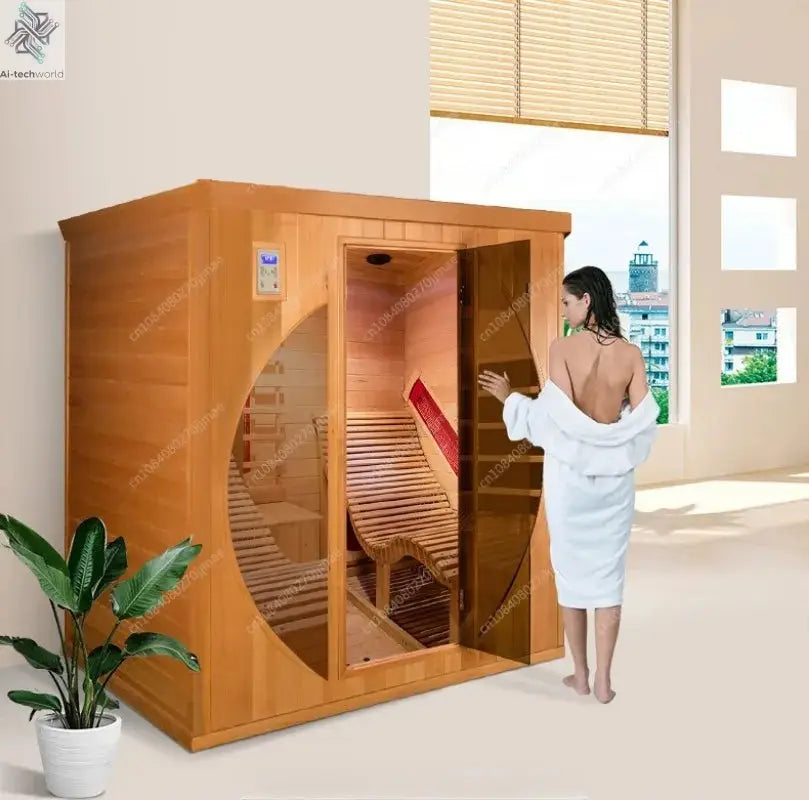 Infrared Sauna Control Panel and Box Digital Temperature Timer Adjustable Home Spa Therapy Ai-TechWorld 