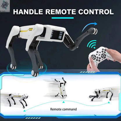 Intelligent AI RC Robot Dog Voice Dialogue APP Remote Control Programming Singing Dancing Machine Dog Kids Toys Ai-TechWorld 