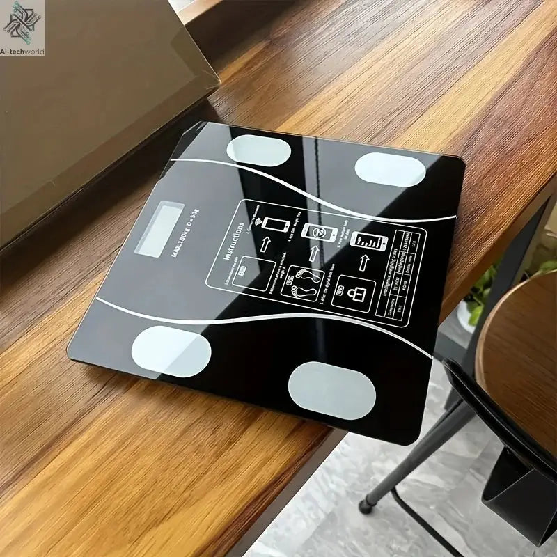 Intelligent Digital Body Scale With Backlit LED Display Screen,Weighing Up To 400 Pounds,Ideal for Weight Management & Fitness Ai-TechWorld 