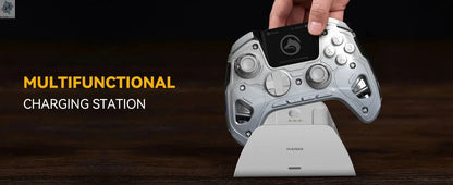 Interactive Screen Wireless Gaming Controller for Switch/PC/iOS/Android Hall Effect Stick RGB Light 1800mAh with Charging Dock Ai-TechWorld 