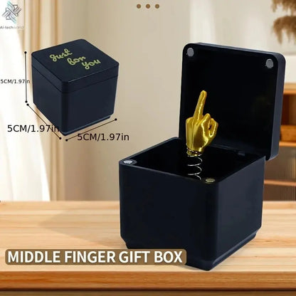 Interesting Prank Gift Jumping Middle Finger in Box Funny Trick Toy Scare Surprise Boxs for Party And Festival And Decoration Ai-TechWorld 