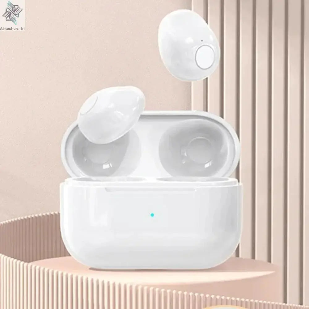 Invisible Earphones Mini Headphones V5.2 Bluetooth TWS In-Ear Earbuds Noise Reduction Wireless Sleep In-Ear Earbuds With Micr Ai-TechWorld 