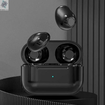 Invisible Earphones Mini Headphones V5.2 Bluetooth TWS In-Ear Earbuds Noise Reduction Wireless Sleep In-Ear Earbuds With Micr Ai-TechWorld 