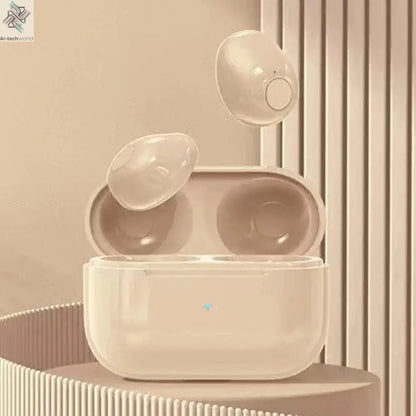 Invisible Earphones Mini Headphones V5.2 Bluetooth TWS In-Ear Earbuds Noise Reduction Wireless Sleep In-Ear Earbuds With Micr Ai-TechWorld 