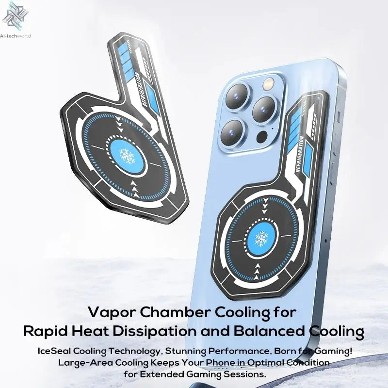 J01 High Quality NEW Mobile Phone Magnetic Cooling Plate Compatible Universal Radiator Game Cooler Expand Area Radiating Sticker Ai-TechWorld 