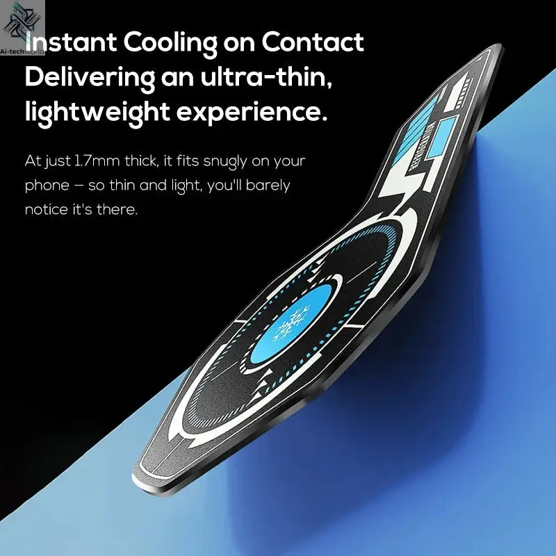 J01 High Quality NEW Mobile Phone Magnetic Cooling Plate Compatible Universal Radiator Game Cooler Expand Area Radiating Sticker Ai-TechWorld 