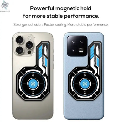 J01 High Quality NEW Mobile Phone Magnetic Cooling Plate Compatible Universal Radiator Game Cooler Expand Area Radiating Sticker Ai-TechWorld 