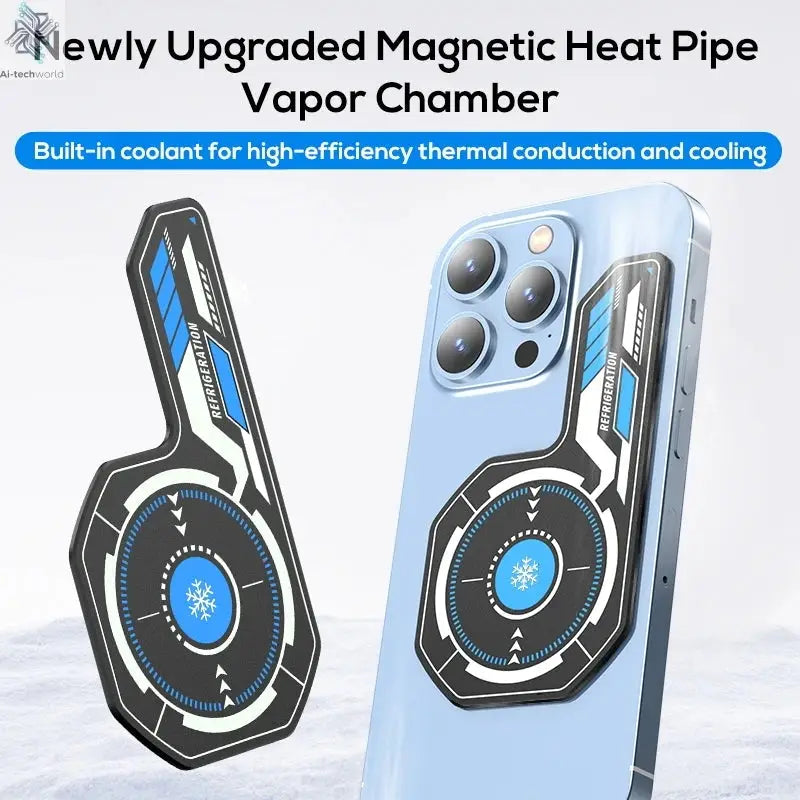 J01 High Quality NEW Mobile Phone Magnetic Cooling Plate Compatible Universal Radiator Game Cooler Expand Area Radiating Sticker Ai-TechWorld 