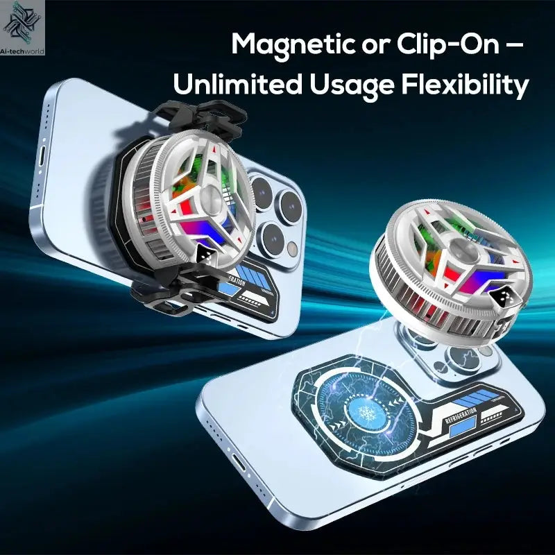 J01 High Quality NEW Mobile Phone Magnetic Cooling Plate Compatible Universal Radiator Game Cooler Expand Area Radiating Sticker Ai-TechWorld 