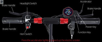 J11 Electric Scooters USA Warehouse 1200W Brushless Motor 48V18ah Electric scooter adult Max Speed 34Mile 11'' Off-road Tires Ai-TechWorld 