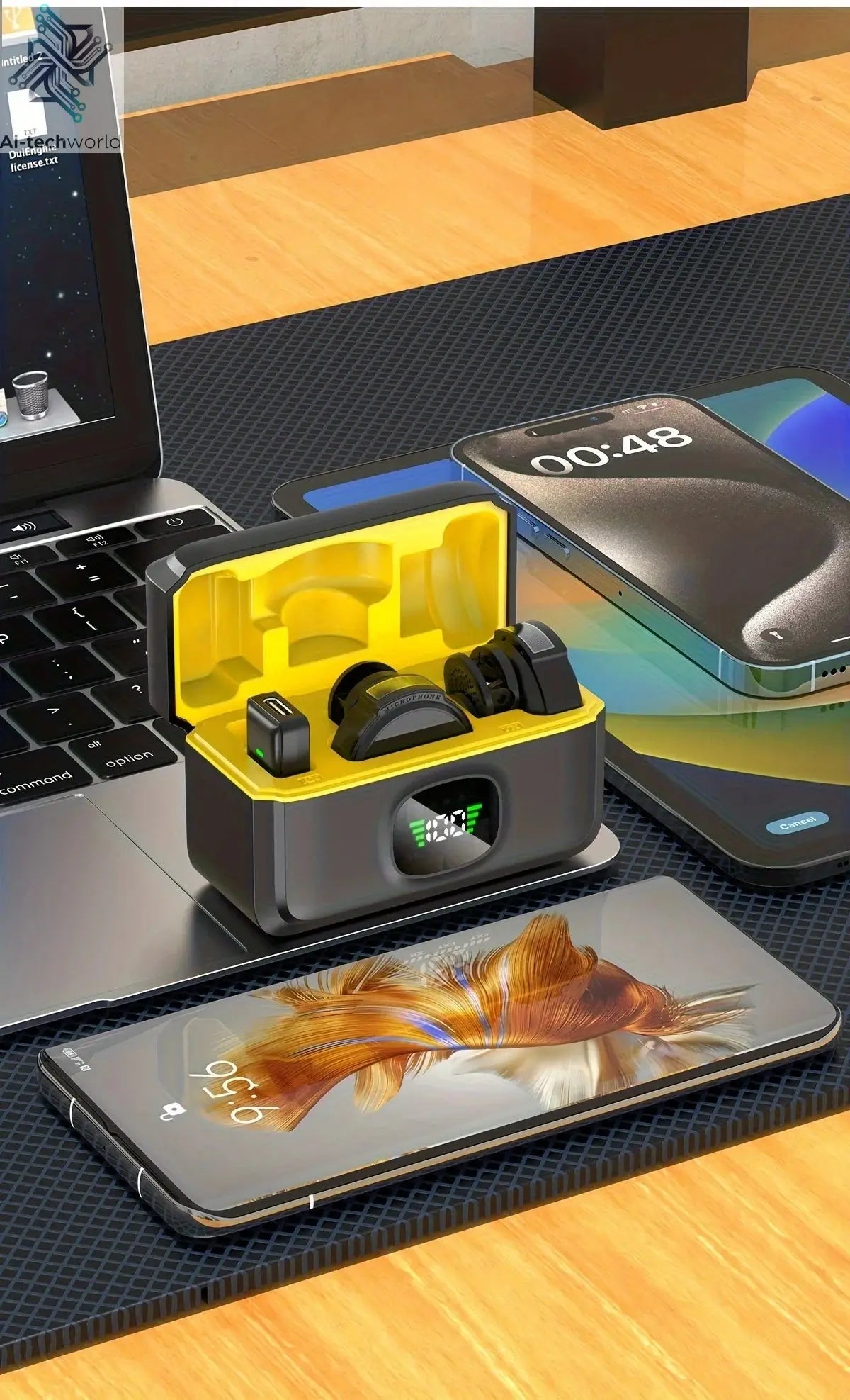 J6 Wireless Lavalier Mics Plug & Play Lapel Miccrophone for Seamless Video Recording, Vlogging, Live Streaming & Interviews Ai-TechWorld 