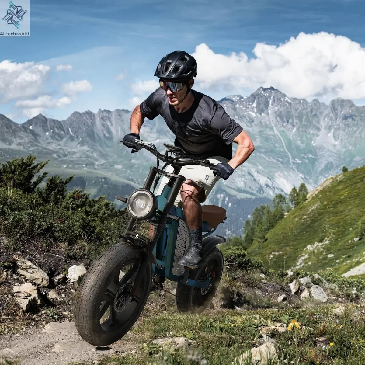 JANSNO X60 20" Fat Tires Electric Bikes 750W*2 Dual Motor 48V 23Ah Battery Ai-TechWorld 