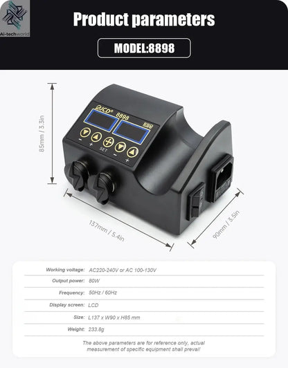 JCD 750W 2 in 1 Soldering Station LCD Digital display Welding Rework Station for cell-phone BGA SMD IC Repair Solder tools 8898 - Ai-TechWorld