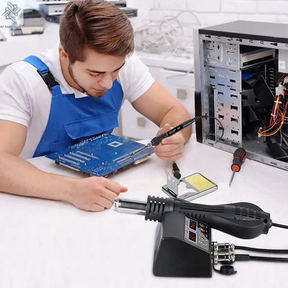JCD 750W 2 in 1 Soldering Station LCD Digital display Welding Rework Station for cell-phone BGA SMD IC Repair Solder tools 8898 - Ai-TechWorld
