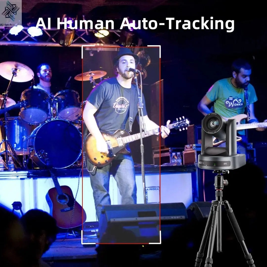 JIANSHIAV PTZ Camera NDI 10/20X Zoom 4K Conference Camera PTZ Video SDI USB IP POE Live Streaming Camera for Church Broadcasting - Ai - TechWorld