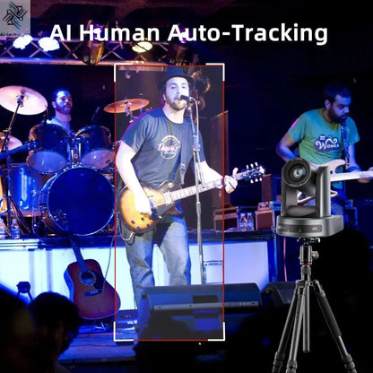 JIANSHIAV PTZ Camera NDI 10/20X Zoom 4K Conference Camera PTZ Video SDI USB IP POE Live Streaming Camera for Church Broadcasting - Ai - TechWorld