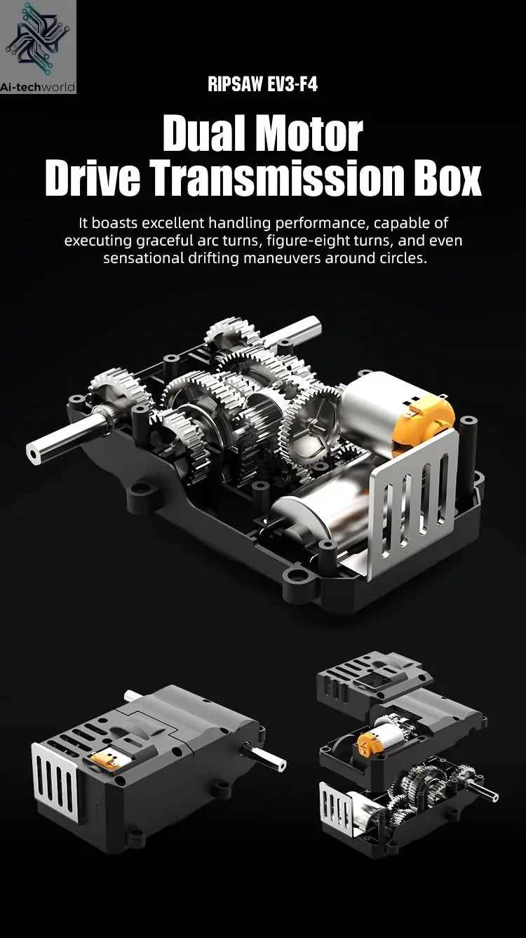 JJRC C8812 LED Light Full Scale Tracked Tank Simulation Model Toy RC Car Model Drift Remote Control Off-Road Vehicle Boy Gift - Ai-TechWorld