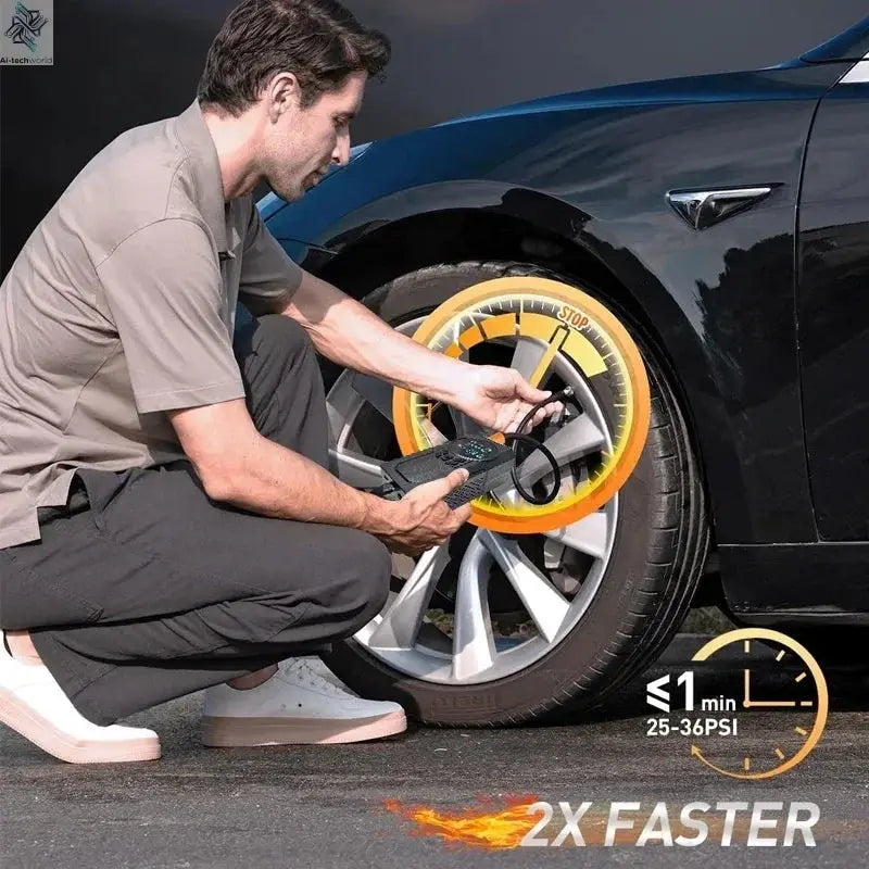 JKUOO 3000A Car Jump Starter Portable Power Bank Car Battery Booster 12V Car Starting Device for Petrol 7.0L Diesel 5.5L Ai-TechWorld 