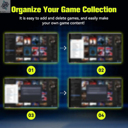 JMachen Launchbox 2TB Portable Gaming HDD with 4200+ 3D/PC Games Retro Game Console for PS4/PS3/PS2/Switchwith 4200+ PC/3D Games Ai-TechWorld 