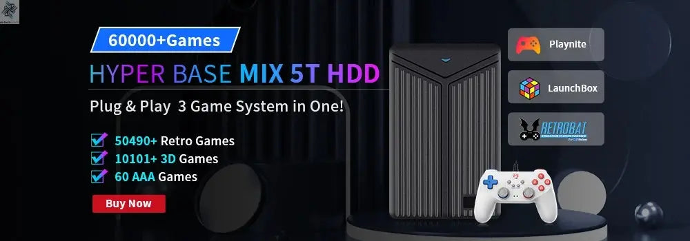 JMachen Launchbox 2TB Portable Gaming HDD with 4200+ 3D/PC Games Retro Game Console for PS4/PS3/PS2/Switchwith 4200+ PC/3D Games Ai-TechWorld 