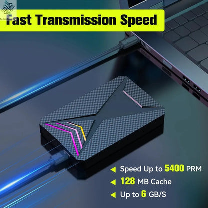 JMachen Launchbox 2TB Portable Gaming HDD with 4200+ 3D/PC Games Retro Game Console for PS4/PS3/PS2/Switchwith 4200+ PC/3D Games Ai-TechWorld 