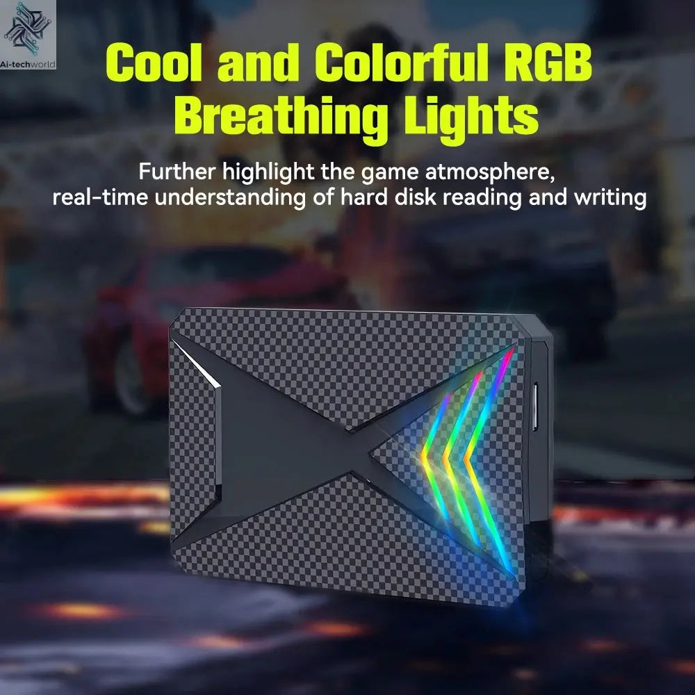 JMachen Launchbox 2TB Portable Gaming HDD with 4200+ 3D/PC Games Retro Game Console for PS4/PS3/PS2/Switchwith 4200+ PC/3D Games Ai-TechWorld 