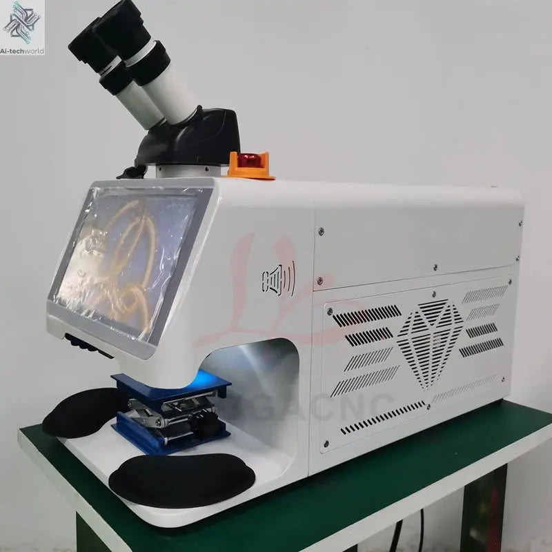 Jewelry Spot Welding Machine ND YAG Laser Touch Screen 60W 100W 150W 200W MINI Laser Soldering With CCD Control System Microscop Ai-TechWorld